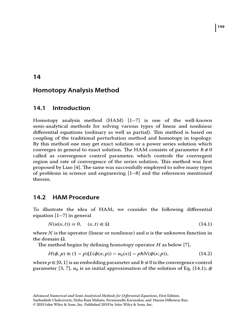 Homotopy Analysis Method Explained | PDF | Differential Equations ...