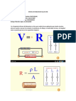 Informe de Laboratorio Ley de Ohm