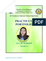 Practicum Portfolio: Ana M. Alberte Teacher I