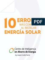 10 Errores Comunes Al Instalar Energia Solar
