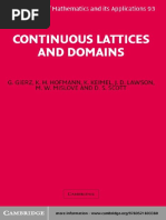 Continuous Lattices and Domains - 2003