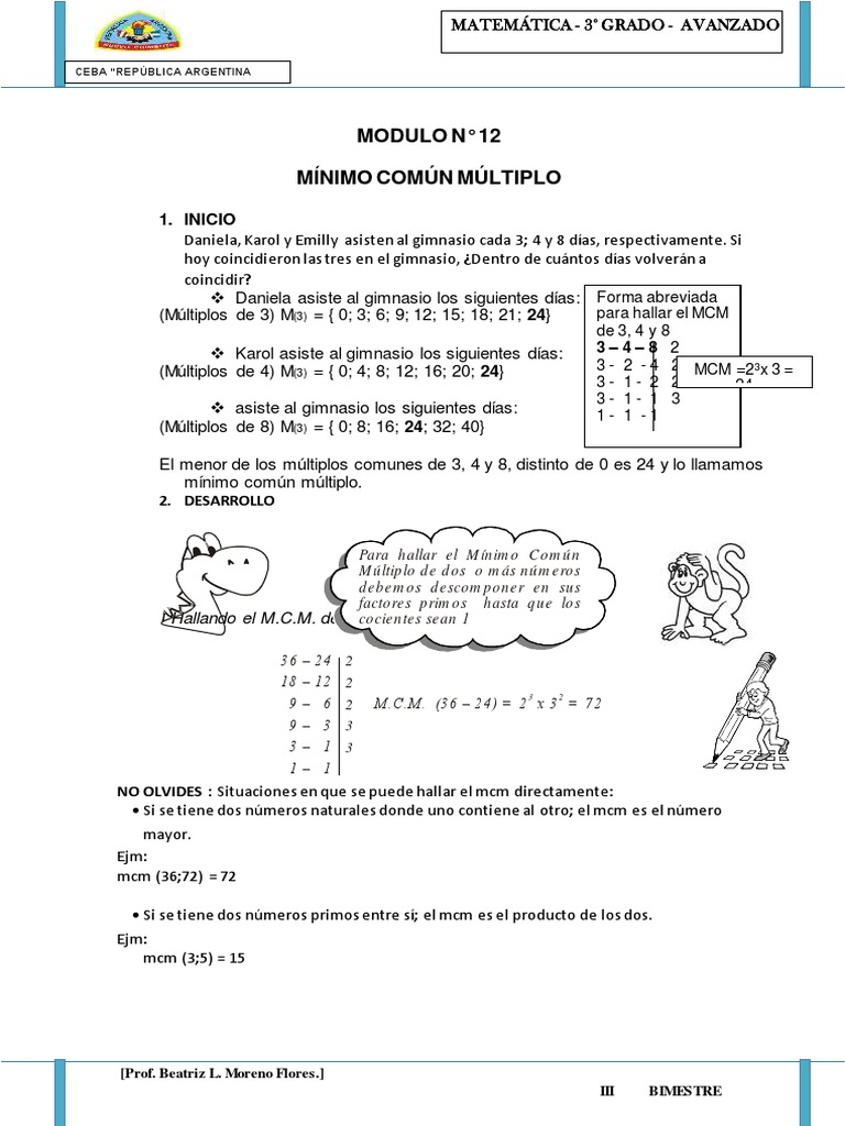 Modulo 12 - Matematica | PDF | Matemáticas | Matemática Elemental