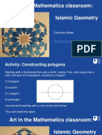 Art in The Mathematics Classroom: Islamic Geometry: Charlotte Webb