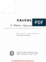 Calculus Modern Approach Karl Menger