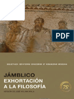 Jamblico (Filosofo) - Exhortacion A La Filosofia