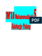 MTs Muhammadiyah 5 Sidoharjo-Pulung