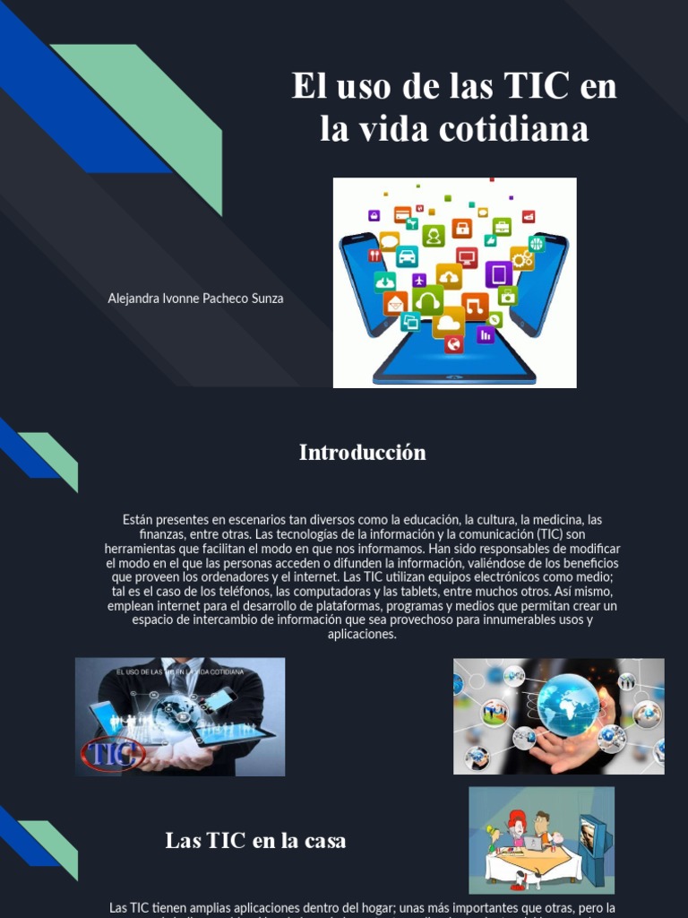 El Uso de Las TIC en La Vida Cotidiana | PDF | Tecnología de ...