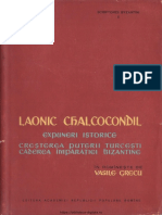 Chalkokondyles Laonikos Chalcocondil Laonic Expuneri Istorice 1958