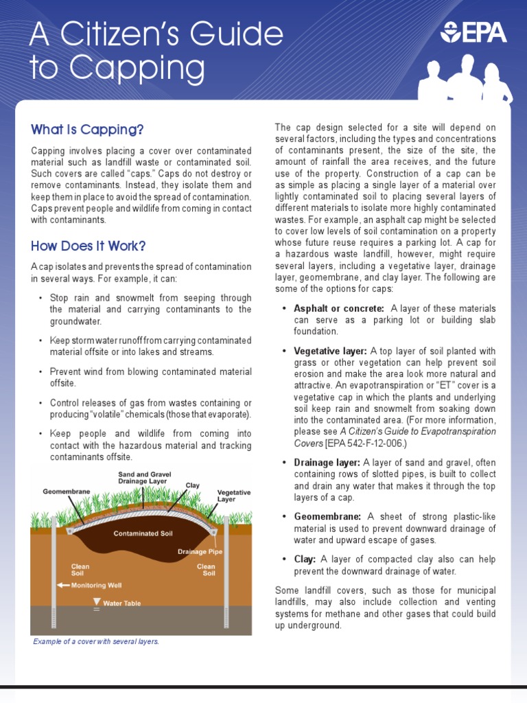 Understanding Landfill Capping Techniques | PDF | Landfill | Drainage