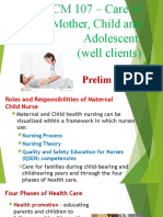 Roles and Responsibilities of Maternal Child Nurse