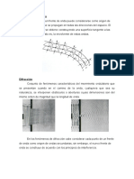 Principio de Huygens, difracción y reflexión ondas