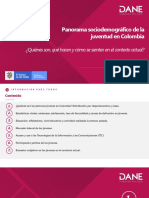 Informe Panorama Sociodemografico Juventud en Colombia