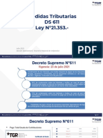 Medidas Tributarias DS 611 - Ley 21.353