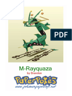 M-Rayquaza A4 Lined