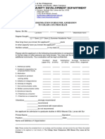 Recommendation Form For Admission To Graduate Program