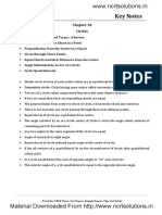 09 Maths Key Notes CH 10 Cirlces 2