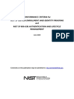 NIST SP 800-63A Conformance Criteria Synopsis