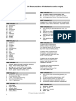 RM B1 Pronunciation Worksheets Audio Scripts