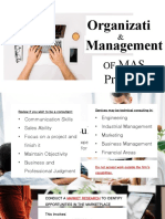 Organizati On Management: MAS Practice