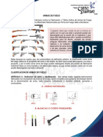 Definición y clasificación de armas de fuego según la ley