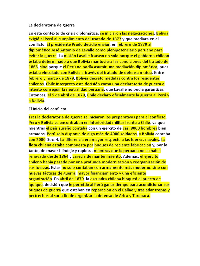 La Declaratoria de Guerra PDF