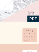 White Images Monthly Calendarv