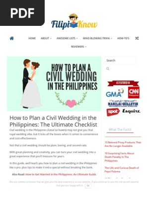 How to Plan a Civil Wedding in the Philippines_ The Ultimate Checklist