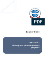 LG - CHCCCS007 - Develop and Implement Service Programs