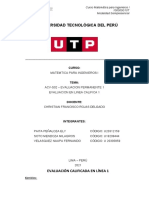 Matemática para Ingenieros I - Evaluación Permanente 1