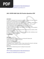 2021 SPOTO AWS SAA-C02 Practice Questions PDF