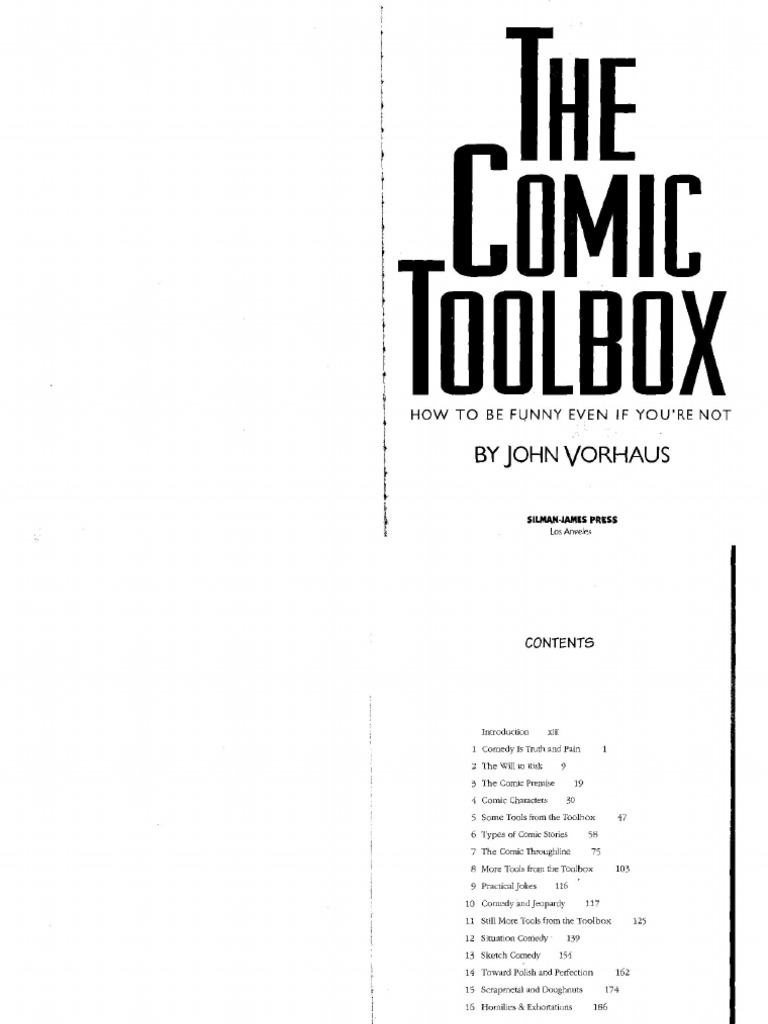 Vorhaus, John - The Comic Toolbox - NEW | PDF