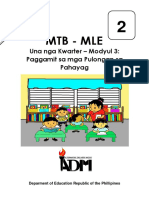 MTB2 - Q1 - Mod3 - Paggamit Sa Mga Pulongan Sa Pahayag - Version3