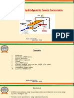 Magnetohydrodynamic Power Conversion: Prabha Kant Dwivedi Department of Ece