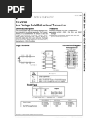 74LVX245 Low Voltage Octal Bidirectional Transceiver: General Description Features