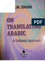On Translating Arabic (Cultural Approach) - Opt