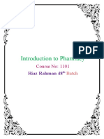 Introduction To Pharmacy: Riaz Rahman 48