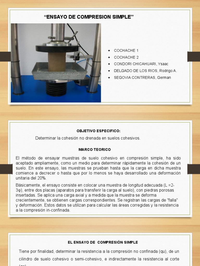 Ensayo Compresión Simple en Suelos | PDF | Metrología