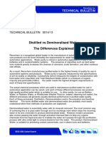 Distilled Vs Demineralised Water The Differences Explained: Reco-Cool Technical Bulletin 0014/13