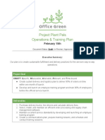 Project Charter - Project Plant Pals Ops and Training Plan - CRR