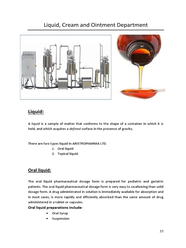 Liquid, Cream and Ointment Department | PDF | Topical Medication ...