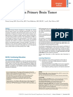 Role of MRI in Primary Brain Tumor Evaluation: Original Article