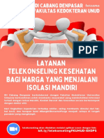 Layanan Telekonseling Kesehatan Bagi Warga Yang Menjalani Isolasi Mandiri