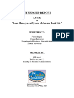 Internship Report: A Study On "Loan Management System of Jamuna Bank LTD."