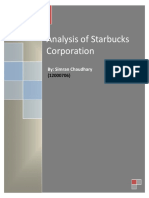 Analysis of Starbucks Corporation