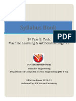 1st Year - Syllabus Book - AI & ML - 2020-21