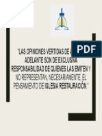 Las Opiniones Vertidas DE AQUÍ EN ADELANTE