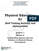 Physical Education 01: (Self Testing Activity and Gymnastics)