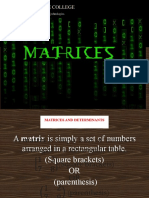 Matrices and Determinents