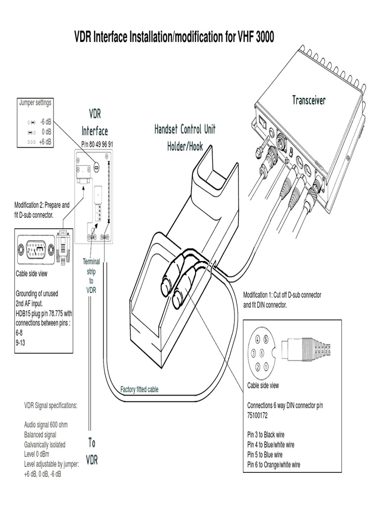 VDR Signal Specifications and Modifications | PDF