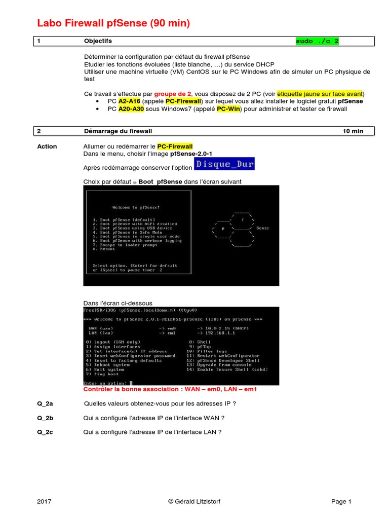 27 Lab FW | PDF | Architecture de réseau | Protocoles Internet